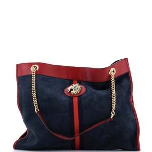Gucci Rajah Chain Tote Suede Large #244301G11B